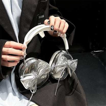 Electroplated Three-dimensional Bow Headphone Case