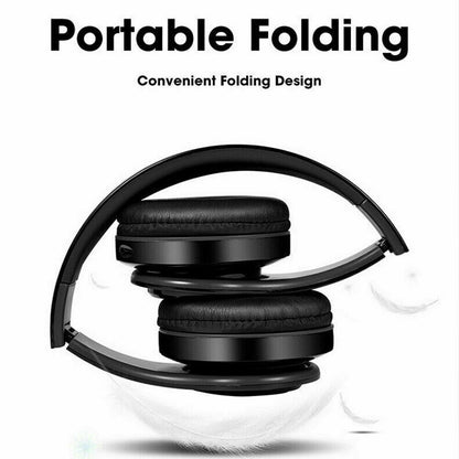 Foldable On Ear Headphones Bluetooth 5.0 Wireless Stereo Bass Headphones Wireless