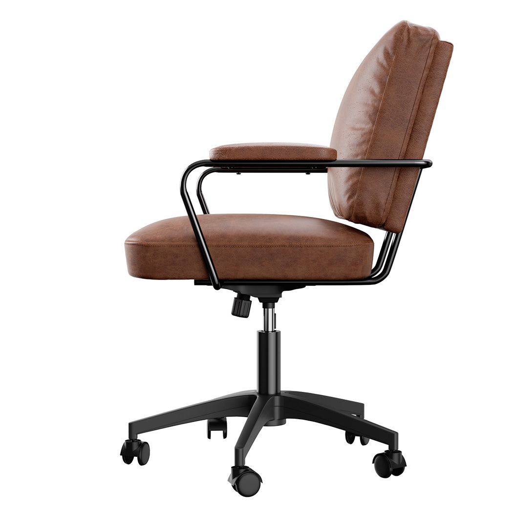 Levede Office Arm Chair Leather Executive Chairs-0