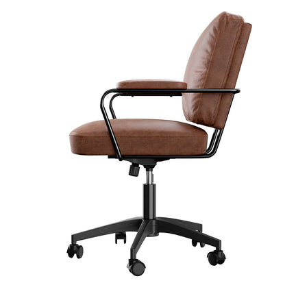 Levede Office Arm Chair Leather Executive Chairs-0