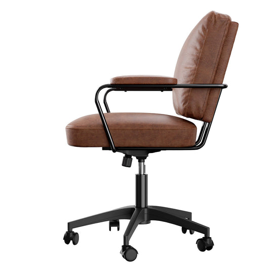 Levede Office Arm Chair Leather Executive Chairs-0