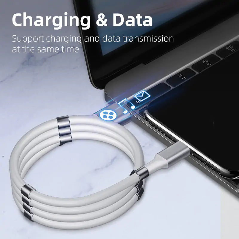 Magnetic USB Type-C Cable for Fast Charging & Data Sync